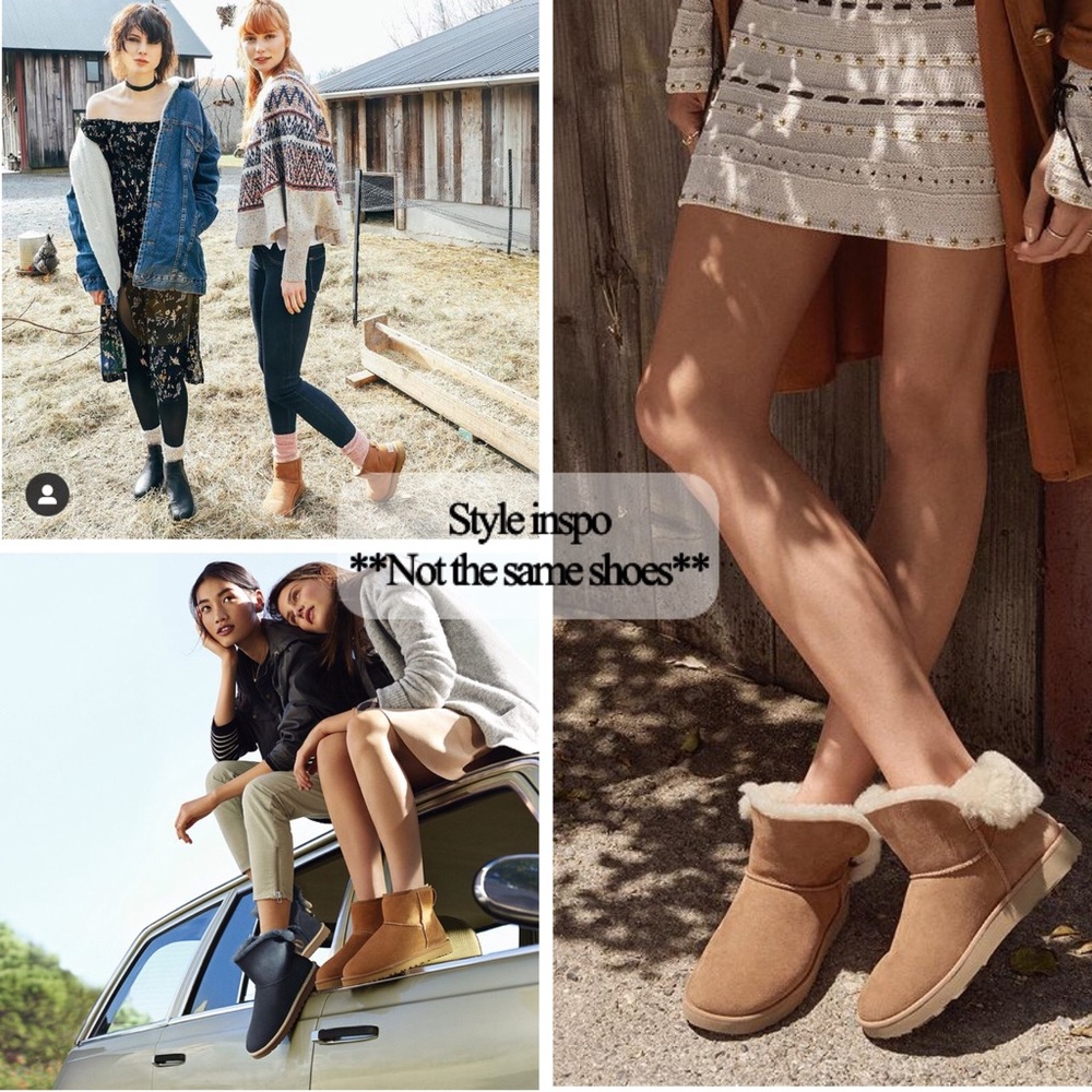 Ugg Bailey Button Suede Sherpa Boots - image 2